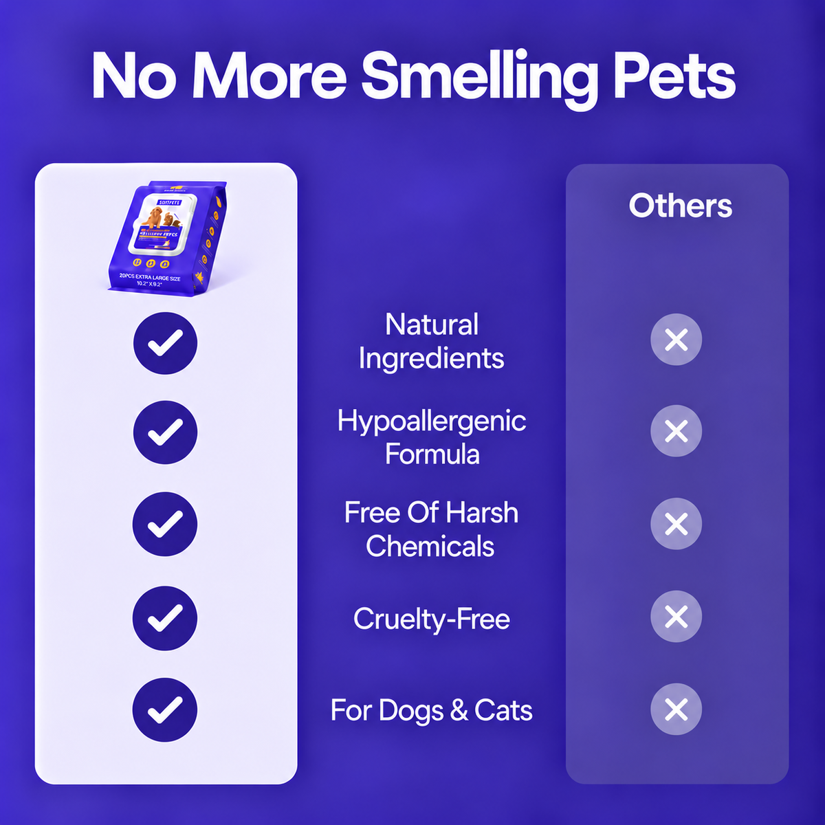 Bath-Free Fresh Pet Wipes compared with other options