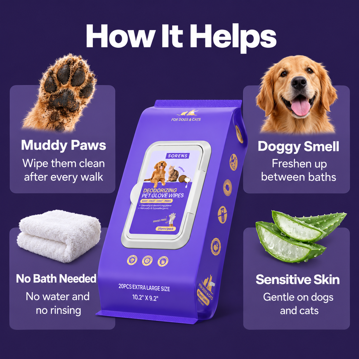 How Bath-Free Fresh Pet Wipes help keep your pet fresh